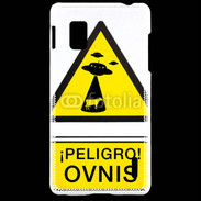 Coque LG Optimus G Warning Ovni