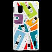 Coque LG Optimus G Cassette audio couleur 1