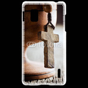 Coque LG Optimus G Croix en bois 5