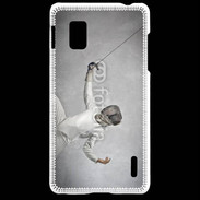 Coque LG Optimus G Escrime noir et blanc