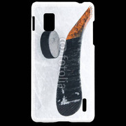 Coque LG Optimus G Crosse et palet de Hockey sur glace