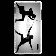 Coque LG Optimus G Silhouette d'escrimeurs