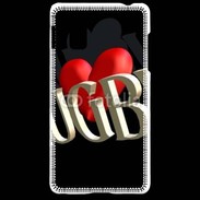 Coque LG Optimus G J'aime le rugby 2