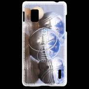 Coque LG Optimus G Boule de pétanque chromée