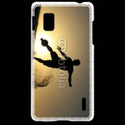 Coque LG Optimus G beach soccer couché du soleil