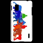Coque LG Optimus G Illustration mêlée de rugby