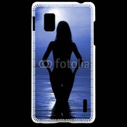 Coque LG Optimus G Silhouette de nuit dans l'eau