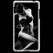 Coque LG Optimus G Charme noir et blanc