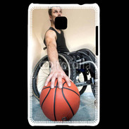Coque LG Optimus L3 II Joueur de basket en fauteuil