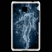 Coque LG Optimus L3 II Femme en fumée de cigarette