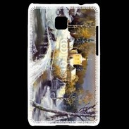 Coque LG Optimus L3 II Peinture village rural