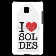 Coque LG Optimus L3 II J'aime les soldes