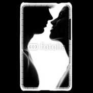 Coque LG Optimus L3 II Couple d'amoureux en noir et blanc