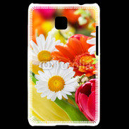 Coque LG Optimus L3 II Fleurs des champs multicouleurs