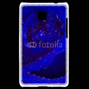 Coque LG Optimus L3 II Fleur rose bleue
