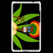 Coque LG Optimus L3 II Portrait abstrait de Rasta