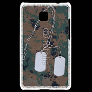 Coque LG Optimus L3 II plaque d'identité soldat américain