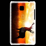 Coque LG Optimus L3 II Silhouette d'un cerf 5