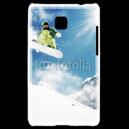 Coque LG Optimus L3 II Saut en Snowboard 2