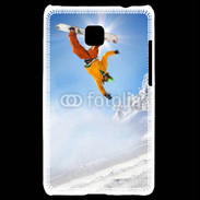 Coque LG Optimus L3 II Saut de snowboarder