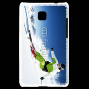 Coque LG Optimus L3 II Skieur en montagne