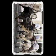 Coque LG Optimus L3 II Abrivado Chevaux et taureaux