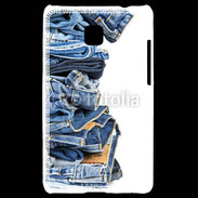 Coque LG Optimus L3 II Pile de jean's