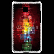 Coque LG Optimus L3 II Fond abstrait coloré