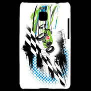 Coque LG Optimus L3 II Course de voiture rétro