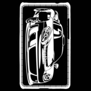 Coque LG Optimus L3 II Illustration voiture de sport en noir et blanc