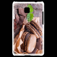 Coque LG Optimus L3 II Macaron chocolat 