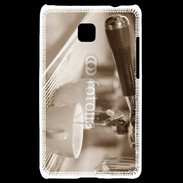 Coque LG Optimus L3 II Expresso noir et blanc