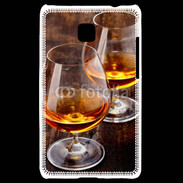 Coque LG Optimus L3 II Verre de cognac