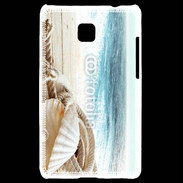 Coque LG Optimus L3 II Perle et mer