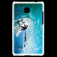 Coque LG Optimus L3 II Surfeur dans un tube