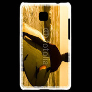 Coque LG Optimus L3 II Surfer à la tombée de la nuit