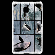 Coque LG Optimus L3 II Orque noir et blanc