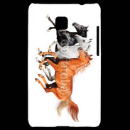 Coque LG Optimus L3 II Trio de chevaux