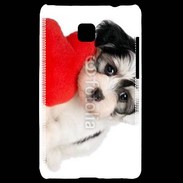 Coque LG Optimus L3 II chiot calin