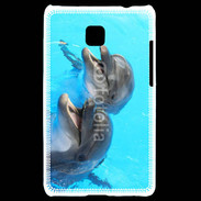 Coque LG Optimus L3 II Duo de dauphins