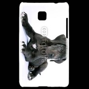 Coque LG Optimus L3 II Dogue allemand noir