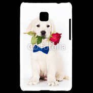 Coque LG Optimus L3 II Chiot gentleman