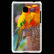 Coque LG Optimus L3 II Couple d'oiseaux colorés