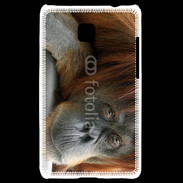 Coque LG Optimus L3 II Portrait de singe