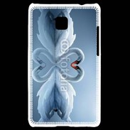 Coque LG Optimus L3 II Couple de Cygnes