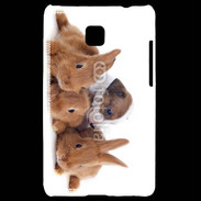 Coque LG Optimus L3 II Gardien de lapins
