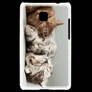 Coque LG Optimus L3 II Sieste de chatons