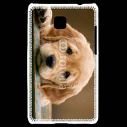 Coque LG Optimus L3 II Chiot labrador golden 2