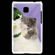 Coque LG Optimus L3 II Chat persan 1