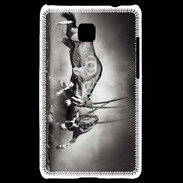 Coque LG Optimus L3 II Combat d'animaux sauvages
